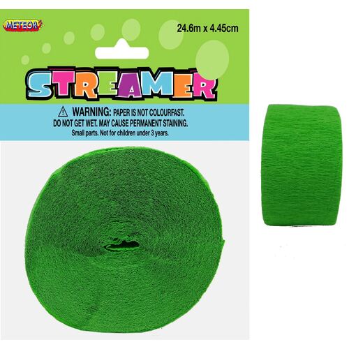 Crepe streamer Lime Green