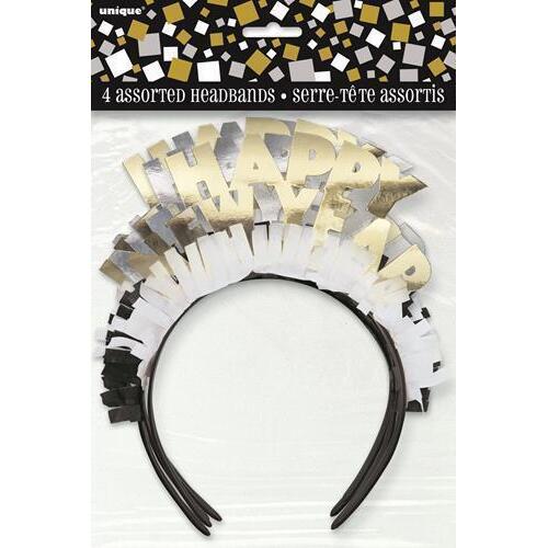 4 G&s New Year Frill Headbands