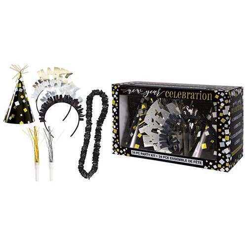 New Years Foil G&s Party Kit For 8