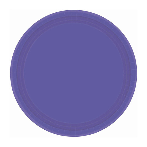 Paper Plates Round New Purple 17cm 20 Pack