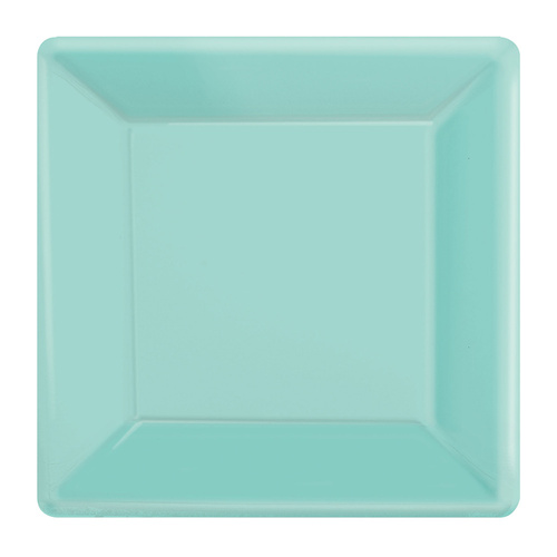 Paper Plates Square Robin's-egg Blue 17cm 20 Pack