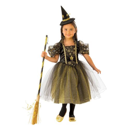 Golden Star Witch Costume Child