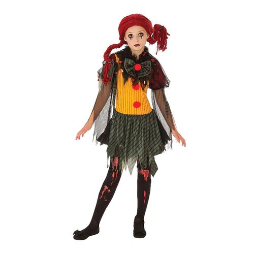 Zombie Girl Clown Costume Child