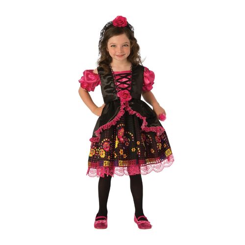 Day Of The Dead Girls Costume Child