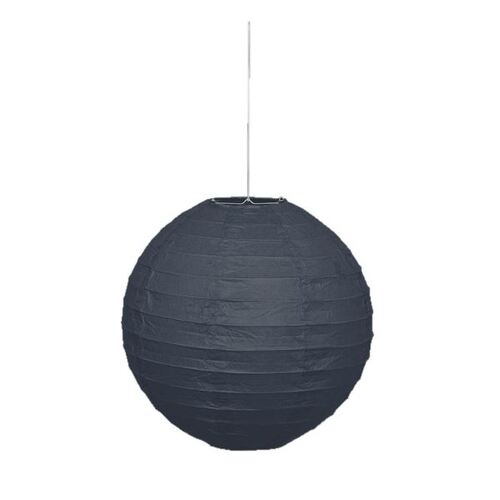 Round Lantern 25cm - Black