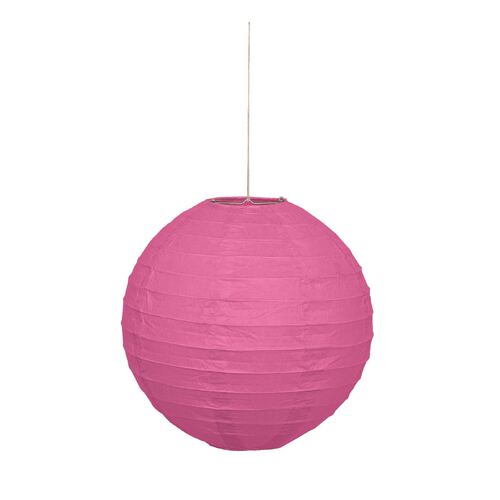 Round Lantern 25cm - Hot Pink