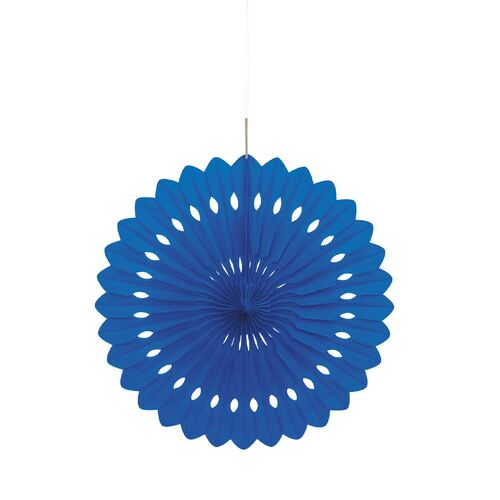 Decorative Fan 40cm - Royal Blue