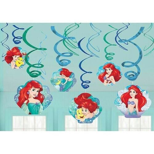  Ariel Dream Big Hanging Swirls Little Mermaid 12 Pack