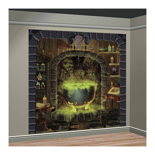 Witches Kitchen Backdrop Scene Setters 2 Pack