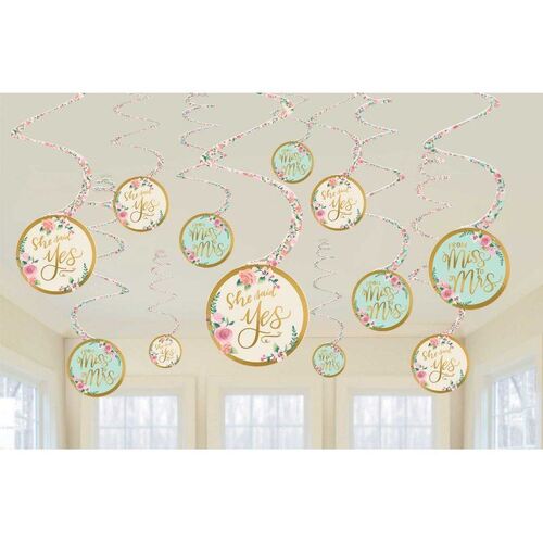 Mint to Be Hanging Spiral Decorations Value Pack 12 Pack