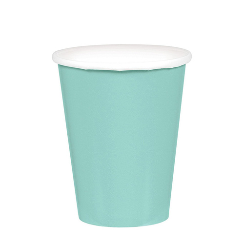 Cups Paper Robin's-egg Blue 266ml 20 Pack