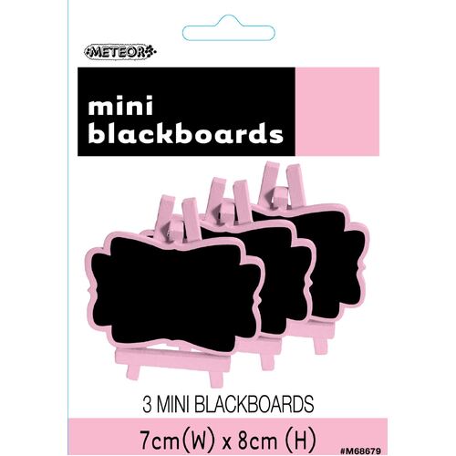 3 Mini Blackboards-Lovely Pinkely Pink