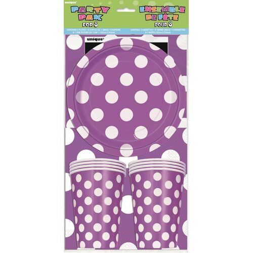 Dots Party Pretty  8 Pack
