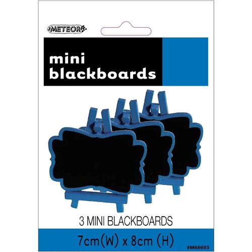 3 Mini Blackboards- Royal Blue