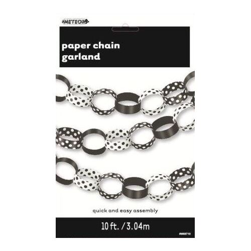 Dots Paper Chain - Black