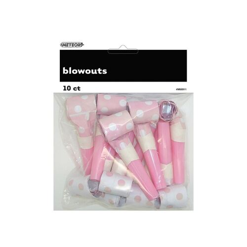 Dots Blowouts Lovely Pinkely Pink 10 Pack