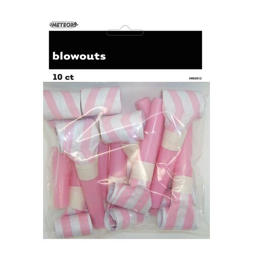 Stripes & Chevron Assorted Blowouts Lovely Pink 10 Pack