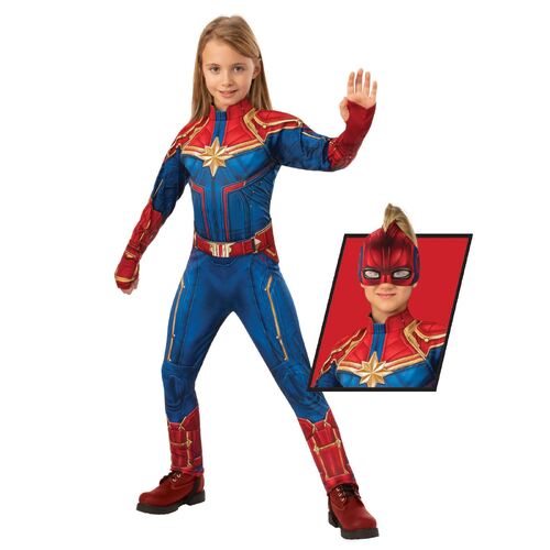 Captain Marvel Deluxe Hero Suit Child