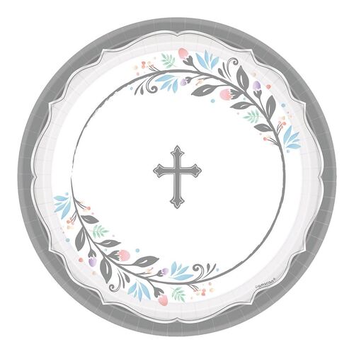 Holy Day Round Paper Plates 26cm 18 Pack