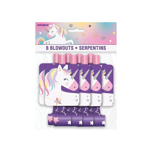 Unicorn Blowouts 8 Pack