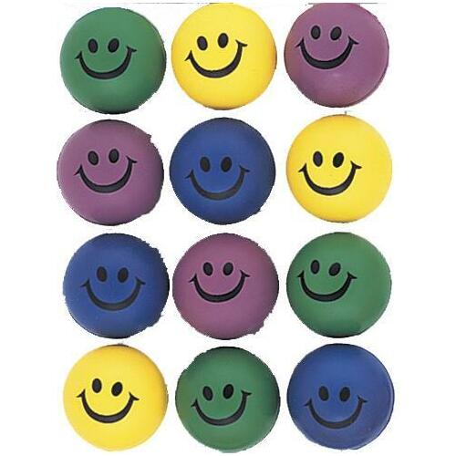 16 Smiley Squish Balls
