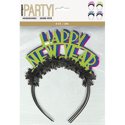 Neon Dots New Years 4 Headbands