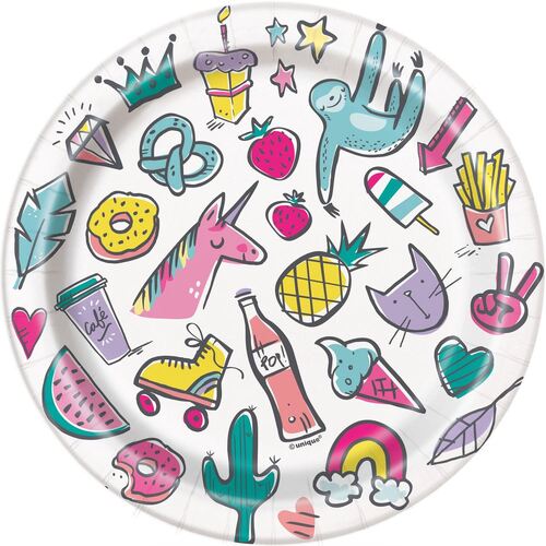 Favourite Things Paper Plates 18cm 8 Pack