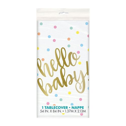 Hello Baby Printed Tablecover 