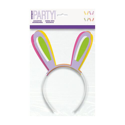 Easter Bunny Ear Headbands 4 Pack