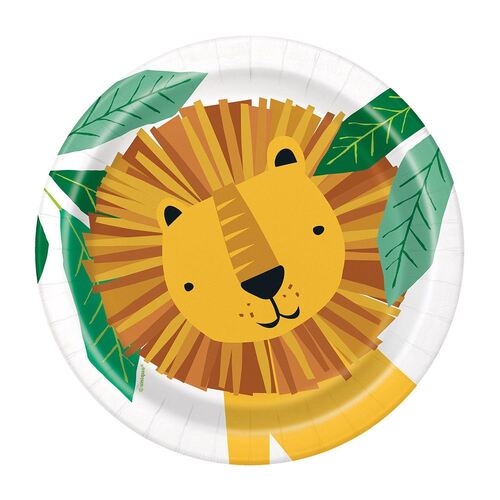 Animal Safari Paper Plates 17cm 8 Pack