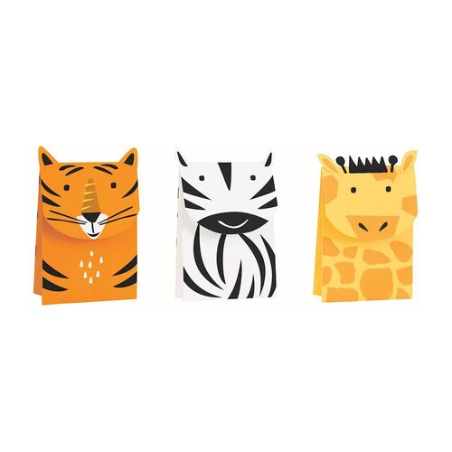 Animal Safari Treat Bag Kit 3 Pack