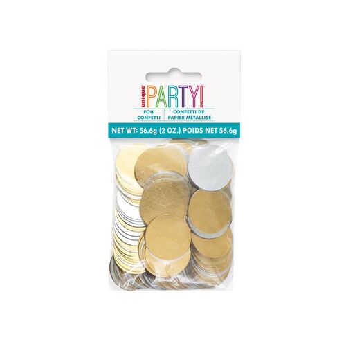 Silver & Gold Foil Confetti 56g