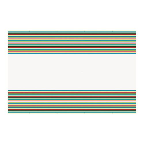 Peppy Birthday Stripes Printed Tablecover 137cm X 213cm