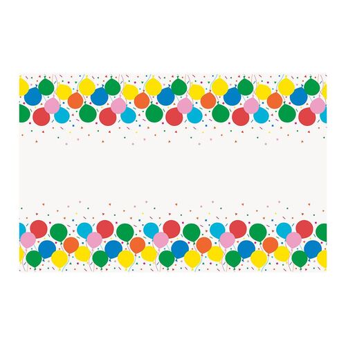 Colourful Balloons Printed Tablecover 137cm X 213cm