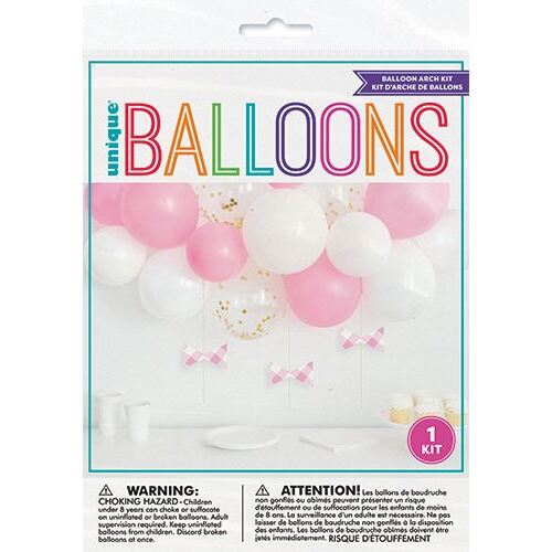 Balloon Arch Kit - Pink & White