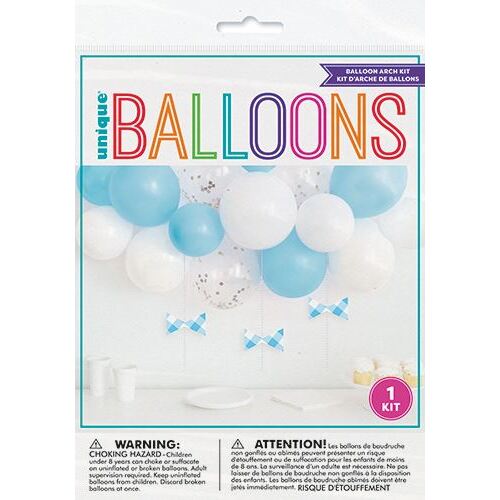 Balloon Arch Kit - Blue & White