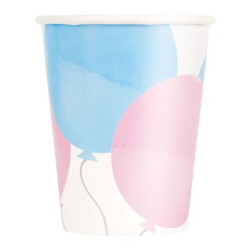 Baby Reveal Paper Cups 270ml 8 Pack