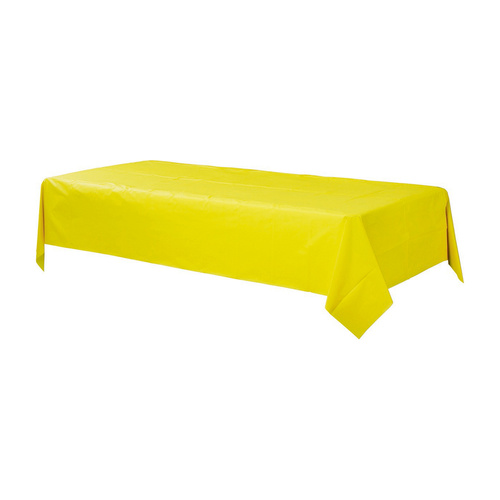 Plastic Rectangular Tablecove Yellow Sunshine