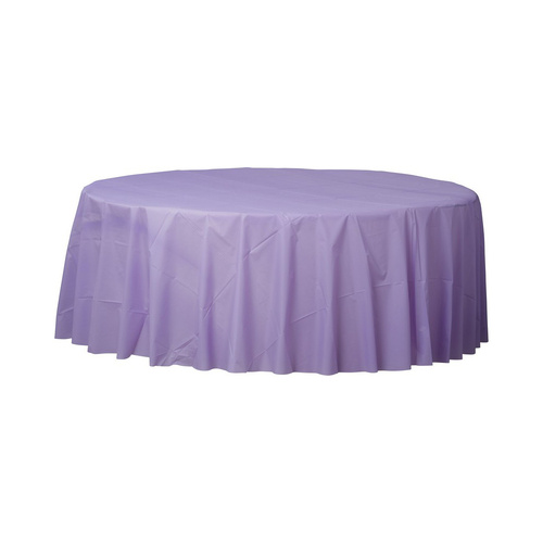 Plastic Round Tablecover Hydrangea