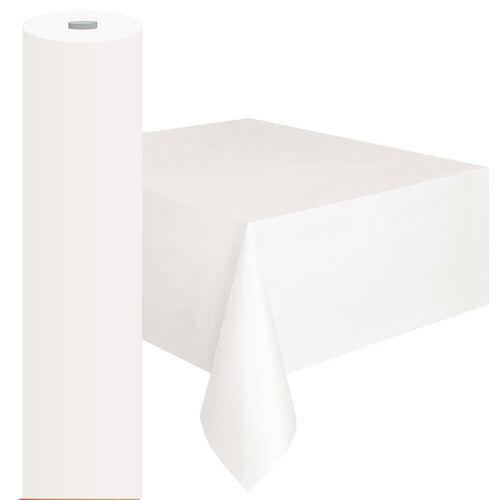 Plastic Table Roll Frosty White