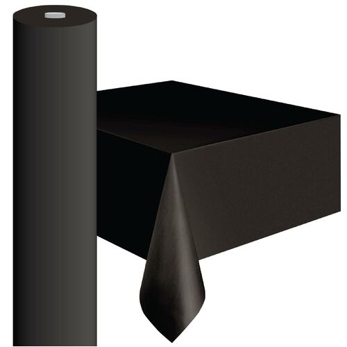 Plastic Table Roll Jet Black