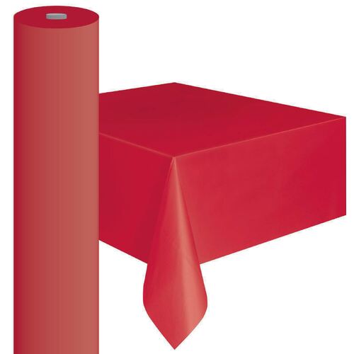 Plastic Table Roll Apple Red