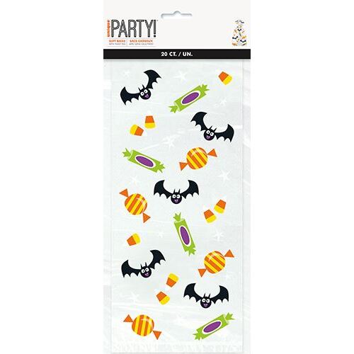 Cat & Pumpkin Cello Bags 20 Pack