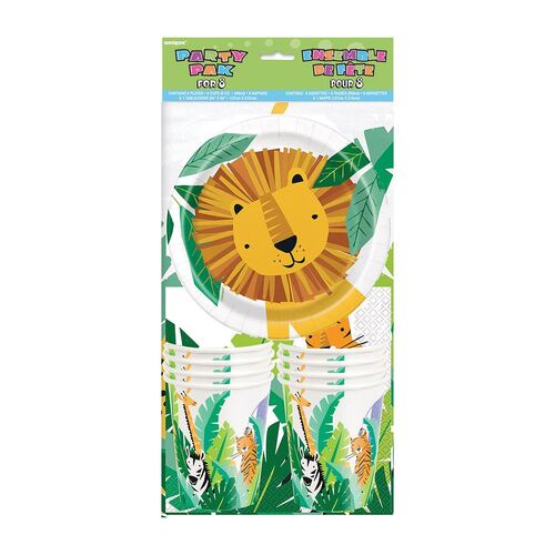 Animal Safari Party Pack For 8