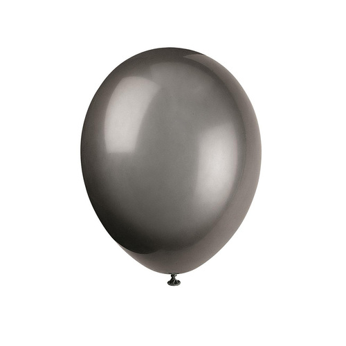 Phantom Black Decorator Balloons 30cm 10 Pack