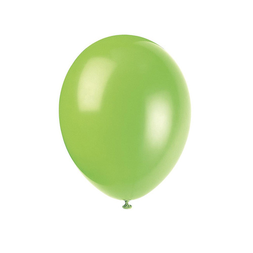 Neon Lime Decorator Balloons 30cm 10 Pack