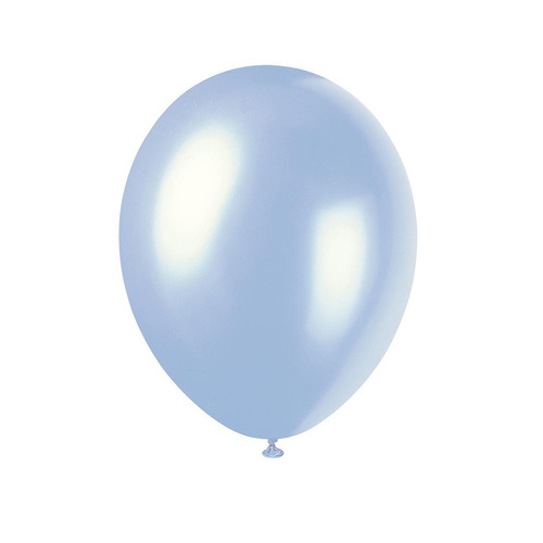 Sky Blue Premium Pearl Balloons 30cm 8 Pack