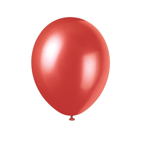  Flame Red Premium Pearl Balloons 30cm 8 Pack