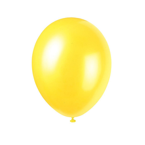 Cajun Yellow Premium Pearl Balloons30cm 8 Pack