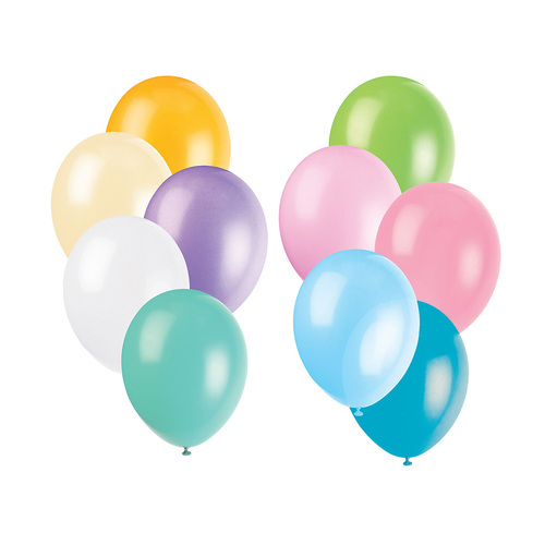 Pastel Assorted Decorator Balloons 30cm 10 Pack